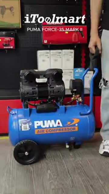 ปั๊มลม PUMA FORCE-35 MARK II ความเร็วมอเตอร์ 1450W ขนาด 35 ลิตร