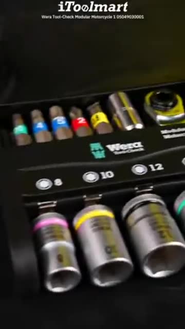 ชุดไขควงและประแจ Wera Tool-Check Modular Motorcycle 1 05049030001 (22 ชิ้น)