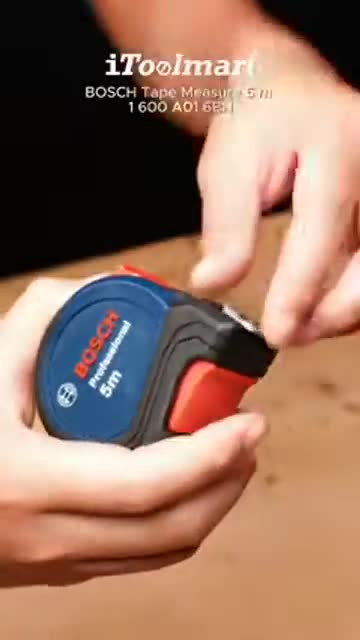 ตลับเมตร BOSCH Tape Measure 1 600 A03 AB8 ความยาว 5 m / 16 ft Auto-Lock