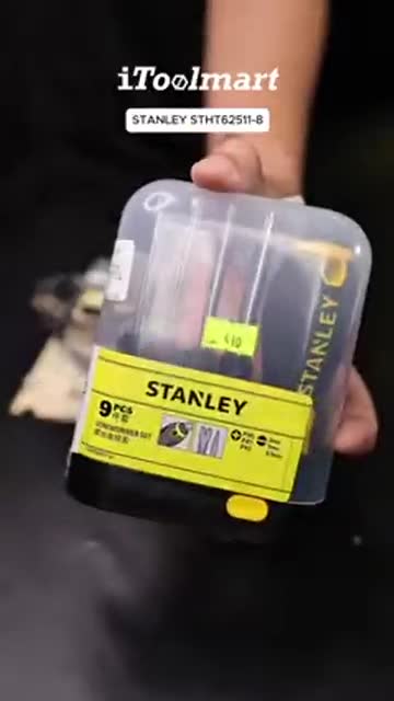 ชุดไขควง STANLEY STHT62511-8 เปลี่ยนหัวได้ จำนวน 9 ชิ้น