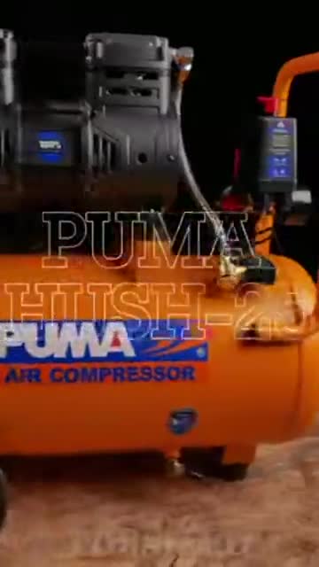 ปั๊มลมชนิดเงียบ แบบไร้น้ำมัน PUMA HUSH 25 ขนาด 25 ลิตร