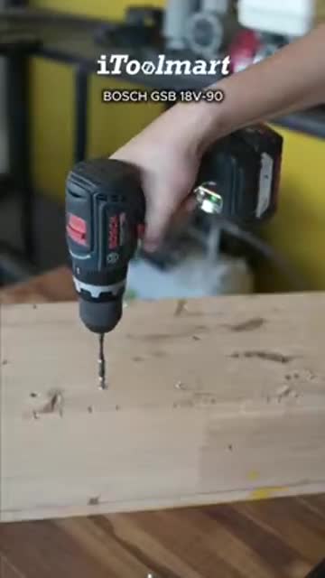 สว่านกระแทกไร้สาย BOSCH GSB 18V-90 C SOLO (ตัวเปล่า)