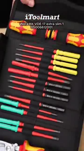 ชุดไขควง Wera Kraftform Kompakt VDE 17 extra slim 1 05006612001 ชุด 17 ชิ้น