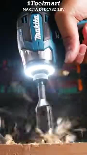 สว่านไขควงกระแทกไร้สาย MAKITA DTD173Z 18V มอเตอร์ไร้แปรงถ่าน แรงบิด 180 นิวตันเมตร (ตัวเปล่า)