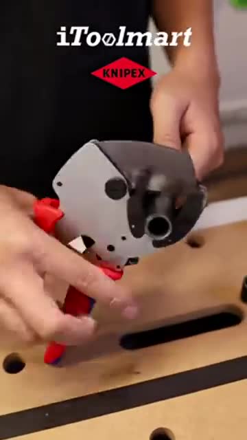 กรรไกรตัดท่อ KNIPEX 90 25 40 Pipe Cutter For composite and plastic
