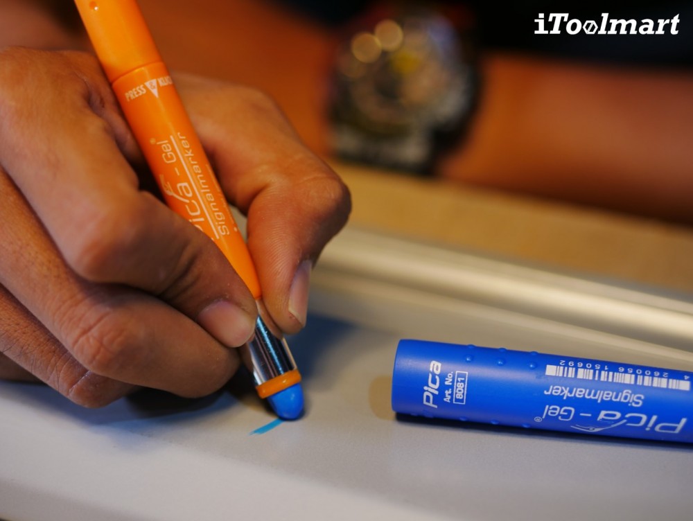 ปากกาเขียนงาน PICA GEL 8081 Signalmarker สีน้ำเงิน