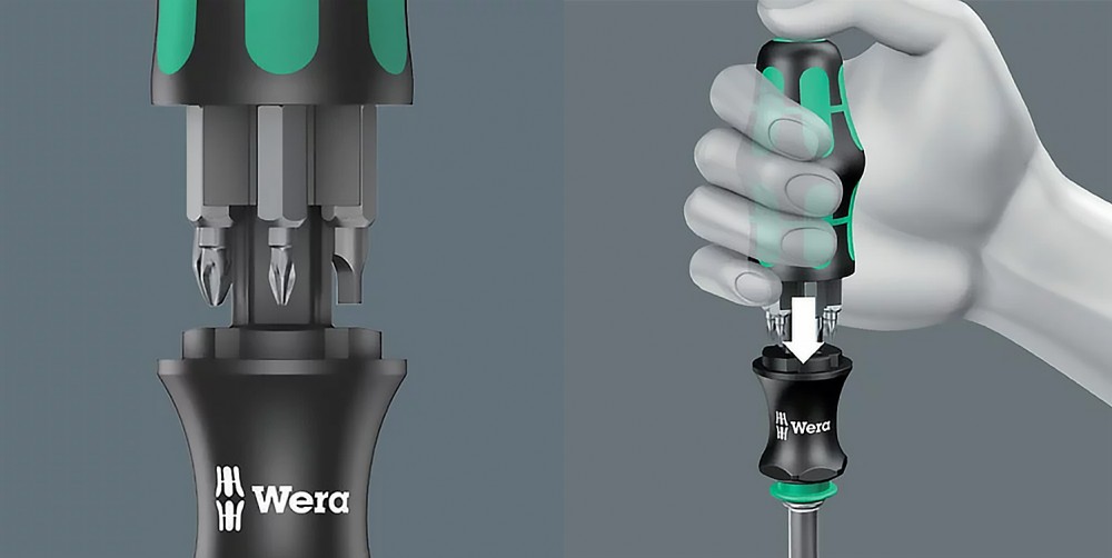 ไขควงก๊อกแก๊ก Wera Kraftform Kompakt 27 RA 1 SB 05073660001 ชุด 6 ชิ้น
