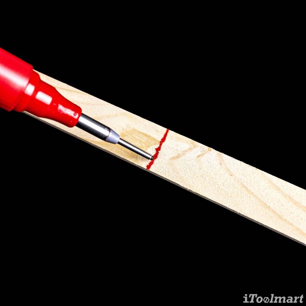 ปากกา มาร์คจุด สีแดง PICA INK 150/40/SB Red marker for deep holes