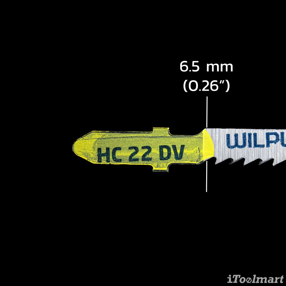ใบเลื่อยจิ๊กซอตัดไม้ WILPU HC 22 DV Clean curved cut 2.5-35 mm ชุด 2 ใบ