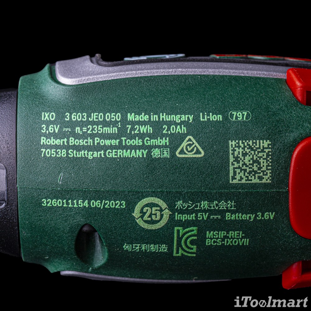 สว่านไขควงไร้สาย BOSCH IXO 7