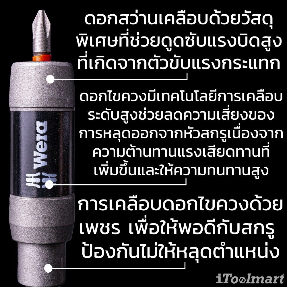ชุดดอกไขควง Wera Bit-Check 30 Impaktor 1 05057690001 ชุด 30 ชิ้น
