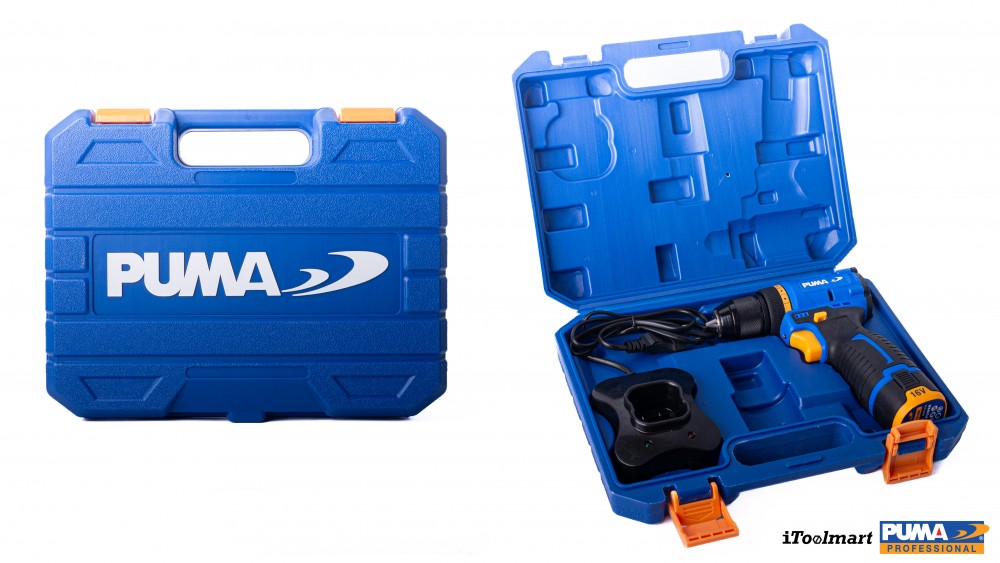 สว่านไร้สายไร้แปรงถ่าน PUMA  PM-D1016BL ขนาด 10 mm 16V