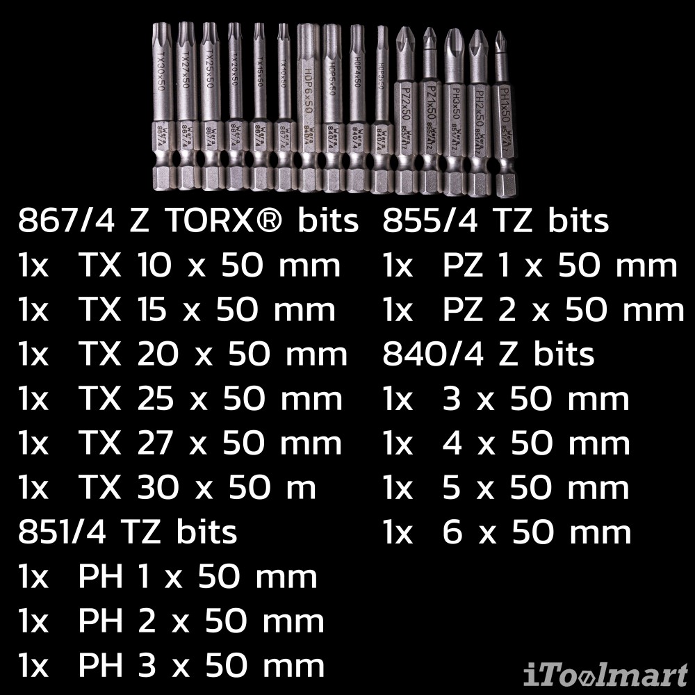 ชุดประแจ Wera Zyklop Speed 8100 SA 6 ขนาด 1/4 นิ้ว 05004016001 ชุด 28 ชิ้น