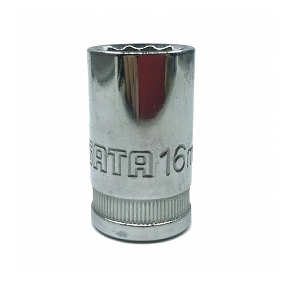 ลูกบล็อกสั้น 16 mm. 1/2 นิ้ว 12 เหลี่ยม SATA 13607