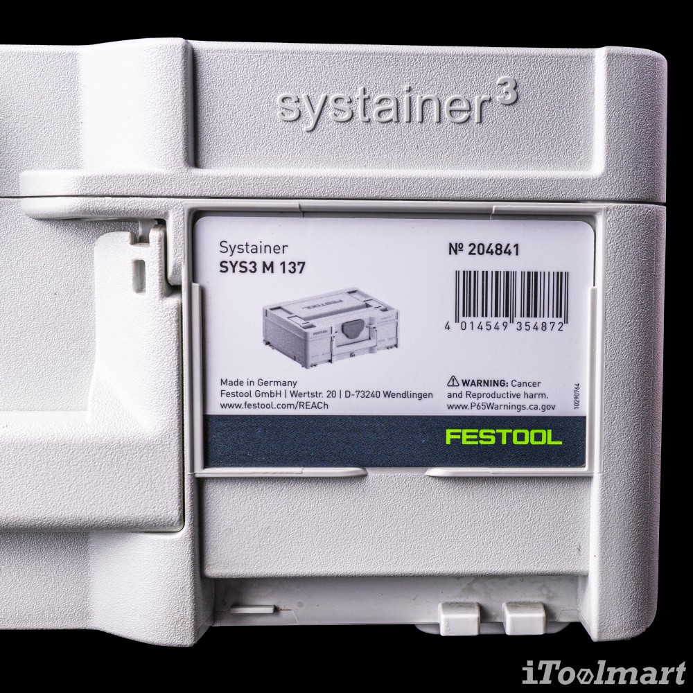 กล่องเครื่องมือ SYSTAINERS FESTOOL 204841 SYS3 M 137