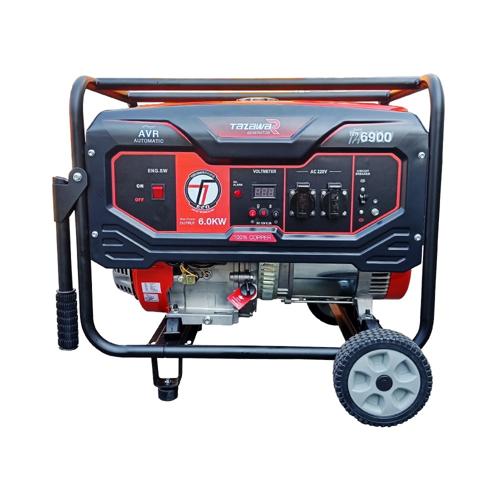 เครื่องปั่นไฟ เบนซิน TAZAWA TZR 6900E ระบบสตาร์ทไฟฟ้า กำลังไฟ 5.3 kW
