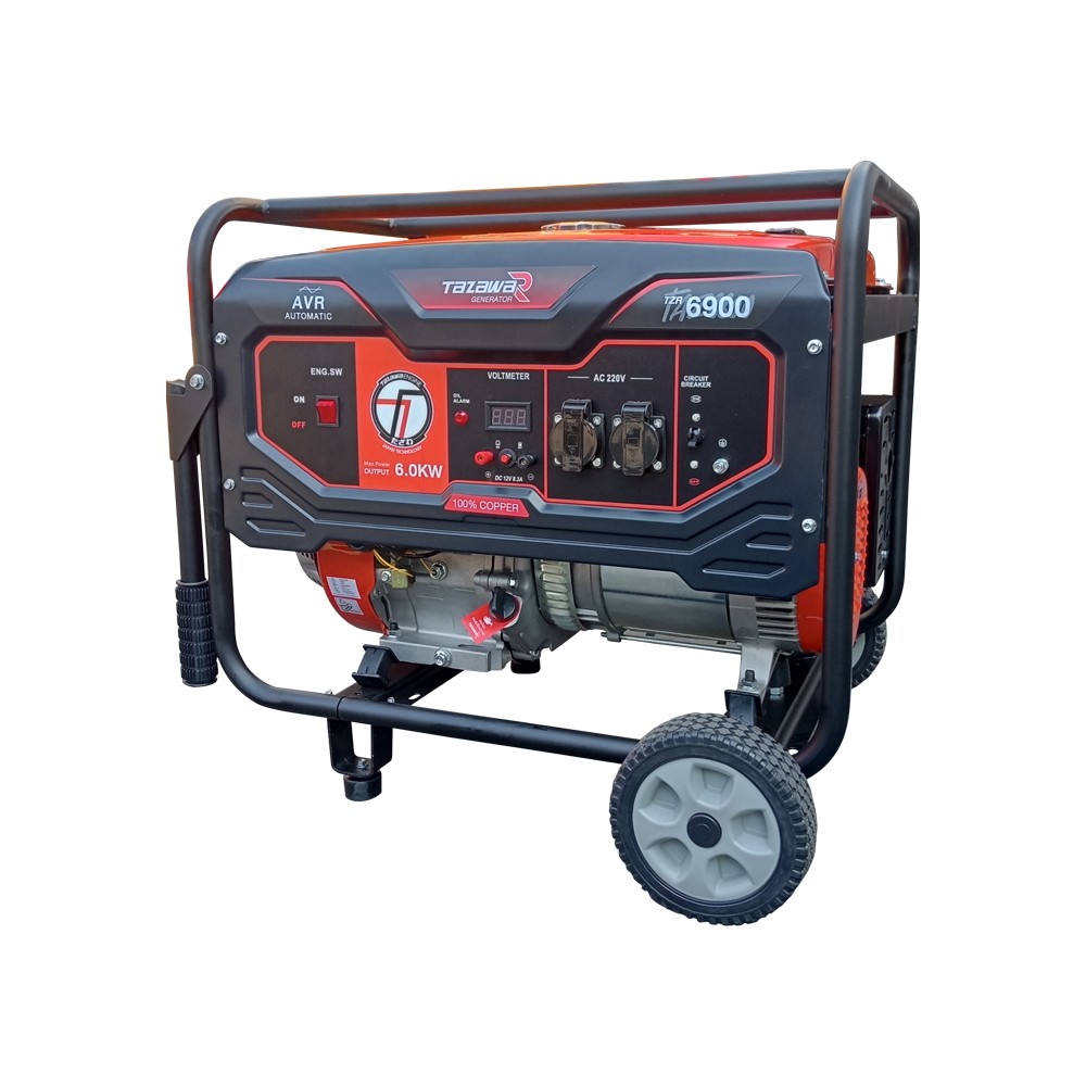 เครื่องปั่นไฟ เบนซิน TAZAWA TZR 6900E ระบบสตาร์ทไฟฟ้า กำลังไฟ 5.3 kW