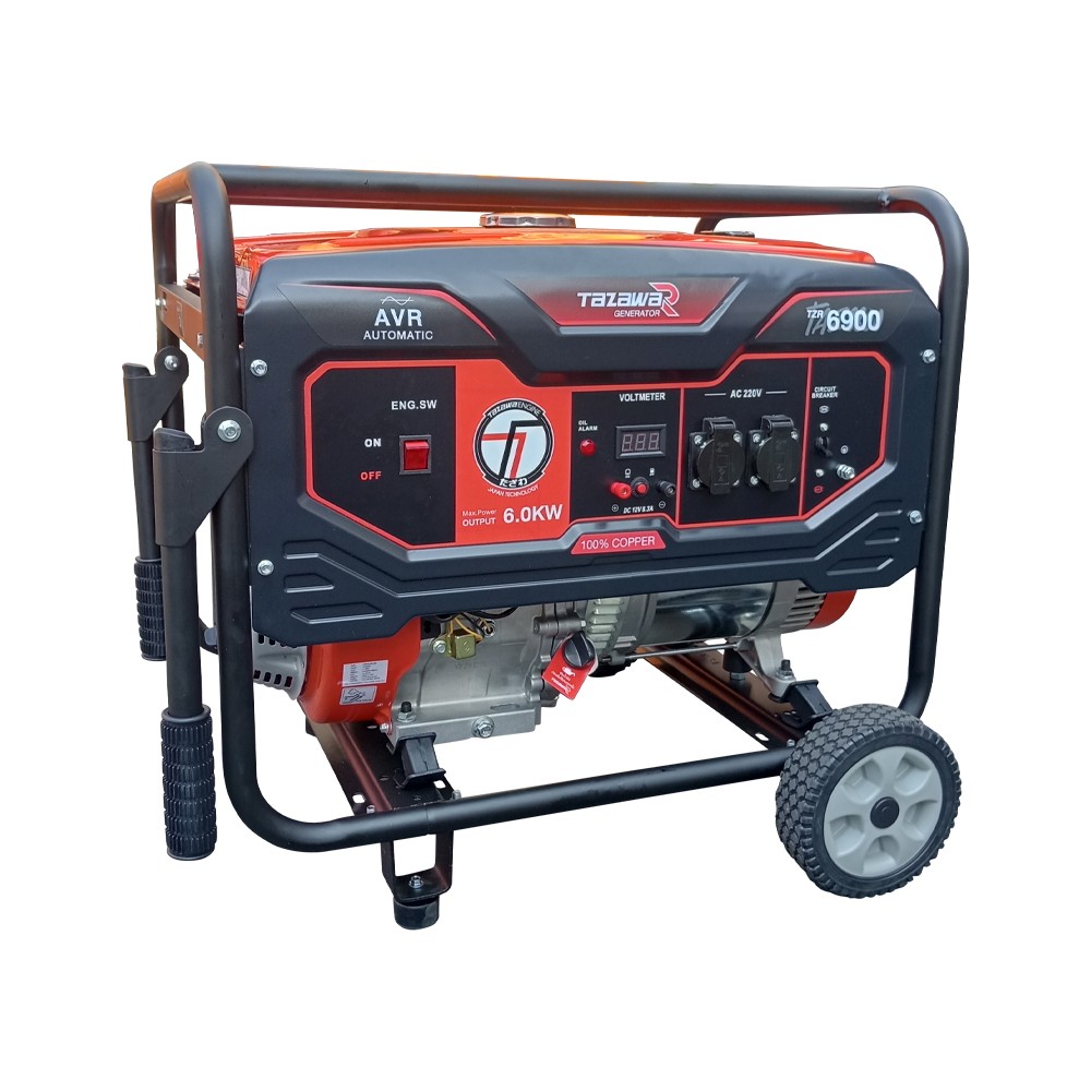 เครื่องปั่นไฟ เบนซิน TAZAWA TZR 6900E ระบบสตาร์ทไฟฟ้า กำลังไฟ 5.3 kW