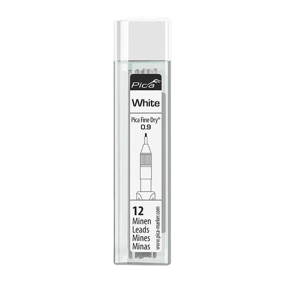 ไส้ดินสอ PICA 7032/SB Fine dry refills with euro-standard hole สีขาว ขนาด 0.9 mm.