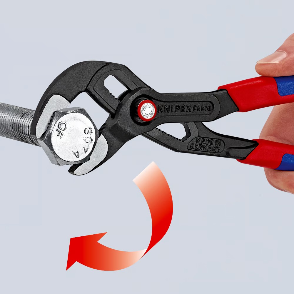คีมคอม้า คอบบร้า KNIPEX Cobra 87 21 300 SB ขนาด 300 mm. (KNIPEX Cobra® Quick Set)