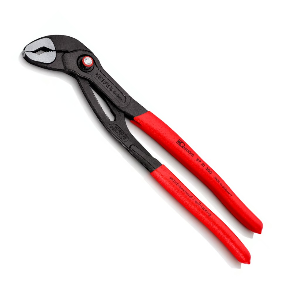 คีมคอม้า คอบบร้า KNIPEX Cobra 87 21 300 SB ขนาด 300 mm. (KNIPEX Cobra® Quick Set)
