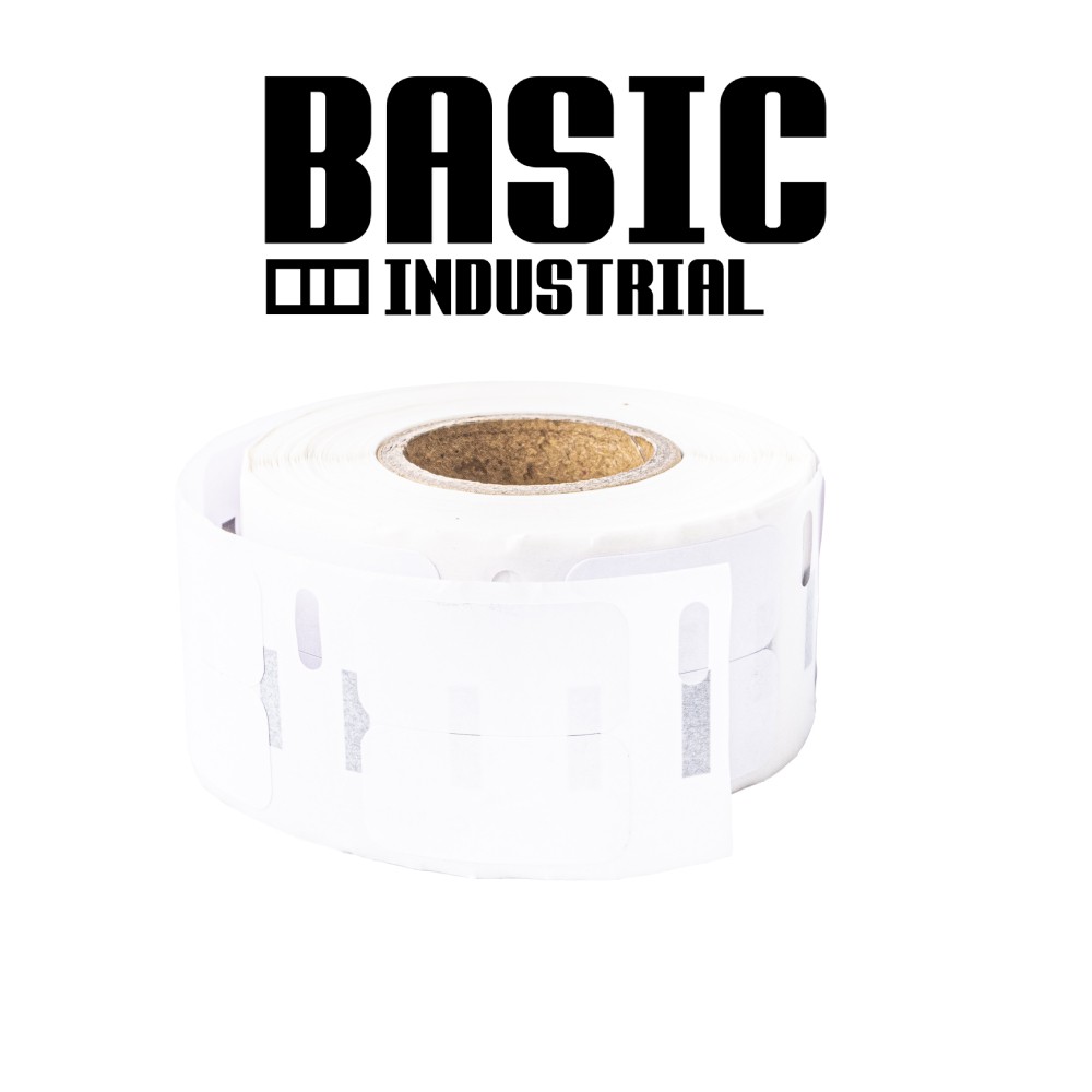 เทปติดฉลาก BASIC INDUSTRIAL S0722530 (11353 with chip) ขนาด 13 x 25 มม. สีขาว สำหรับเครื่องพิมพ์ Dymo 450, 450 Turbo, 550, 550 Turbo