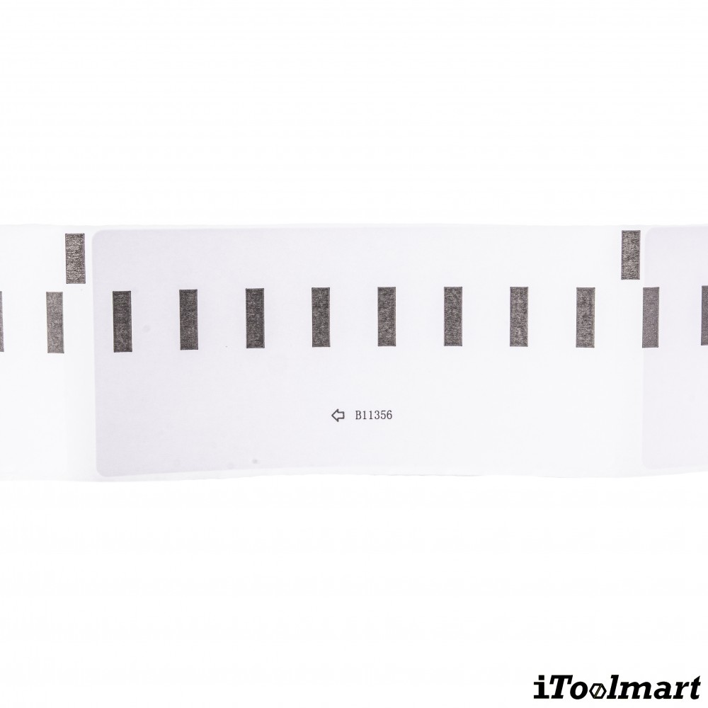 เทปติดฉลาก BASIC INDUSTRIAL S0722560 (11356 with chip) ขนาด 41 x 89 มม. สีขาว สำหรับเครื่องพิมพ์ Dymo 450, 450 Turbo, 550, 550 Turbo