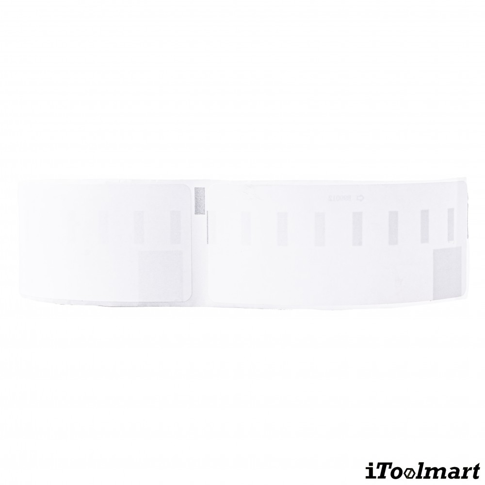 เทปติดฉลาก BASIC INDUSTRIAL S0722400 (99012 with chip) ขนาด 36 x 89 มม. สีขาว สำหรับเครื่องพิมพ์ Dymo 450, 450 Turbo, 550, 550 Turbo