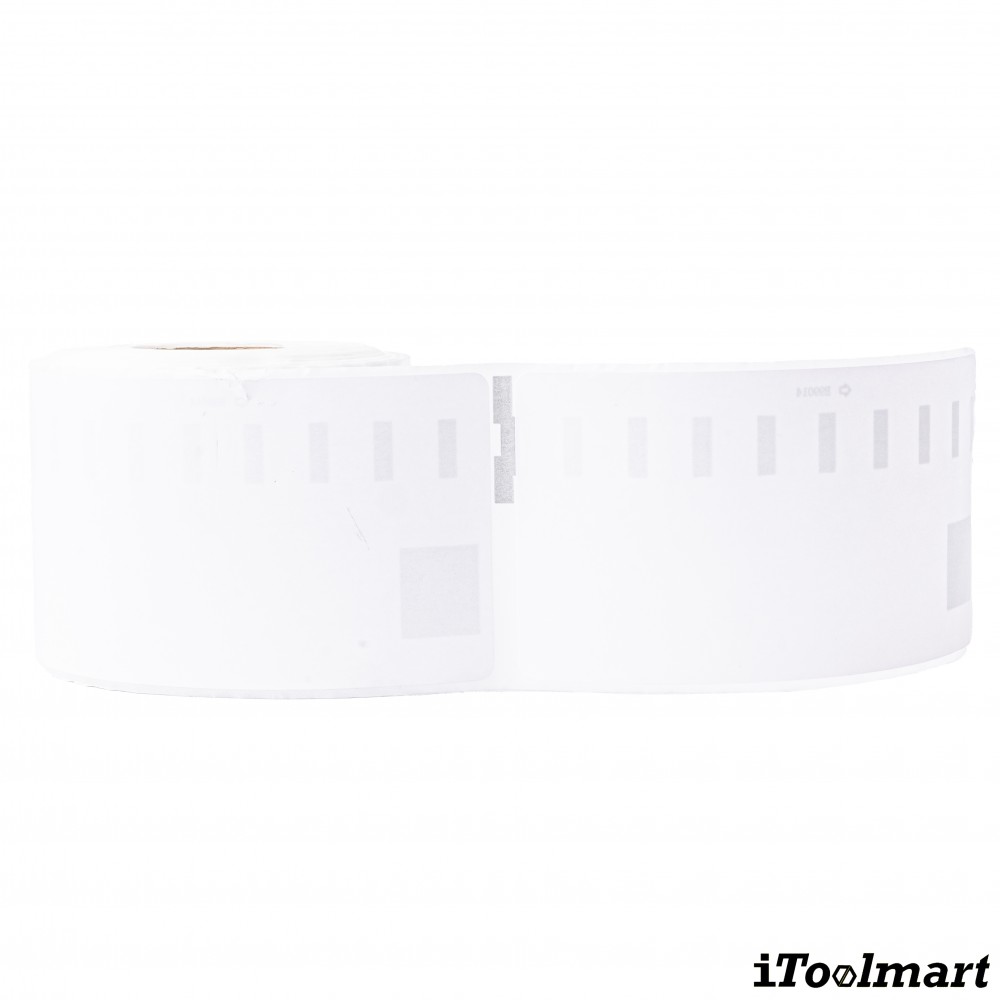 เทปติดฉลาก BASIC INDUSTRIAL S0722430 (99014 with chip) ขนาด 54 x 101 มม. สีขาว สำหรับเครื่องพิมพ์ Dymo 450, 450 Turbo, 550, 550 Turbo