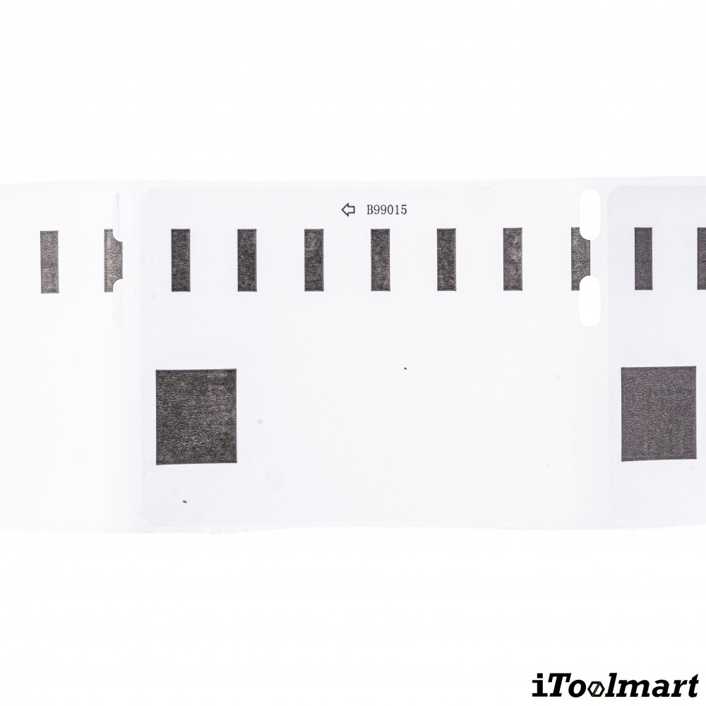 เทปติดฉลาก BASIC INDUSTRIAL S0722440 (99015 with chip) ขนาด 54 x 70 มม. สีขาว สำหรับเครื่องพิมพ์ Dymo 450, 450 Turbo, 550, 550 Turbo