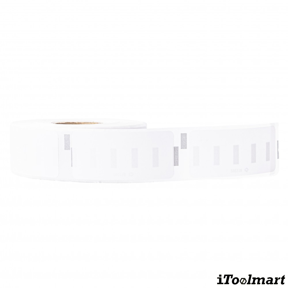 เทปติดฉลาก BASIC INDUSTRIAL S0722520 (11352 with chip) ขนาด 25 x 54 มม. สีขาว สำหรับเครื่องพิมพ์ Dymo 450, 450 Turbo, 550, 550 Turbo