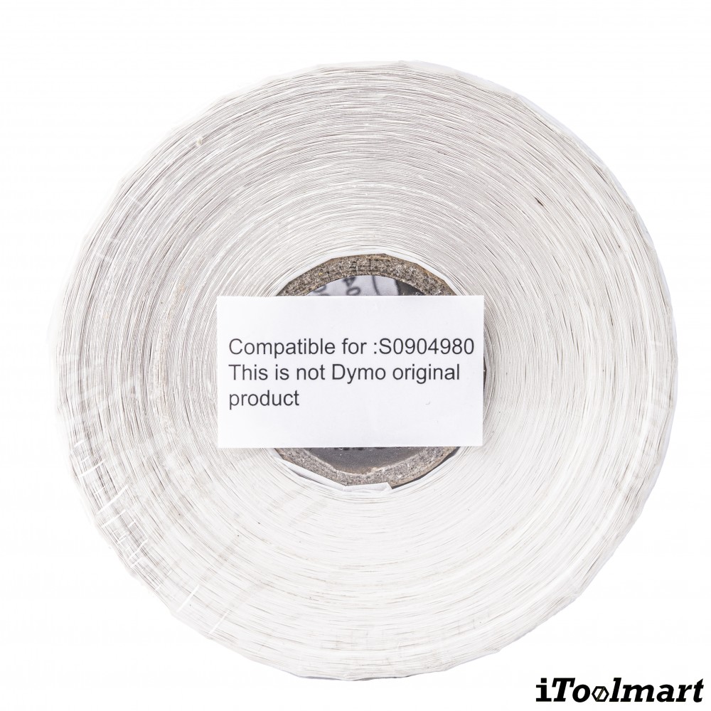เทปติดฉลาก BASIC INDUSTRIAL S0904980 with chip ขนาด 104 x 159 มม. สีขาว สำหรับเครื่องพิมพ์ DYMO LabelWriter 4XL, 5XL