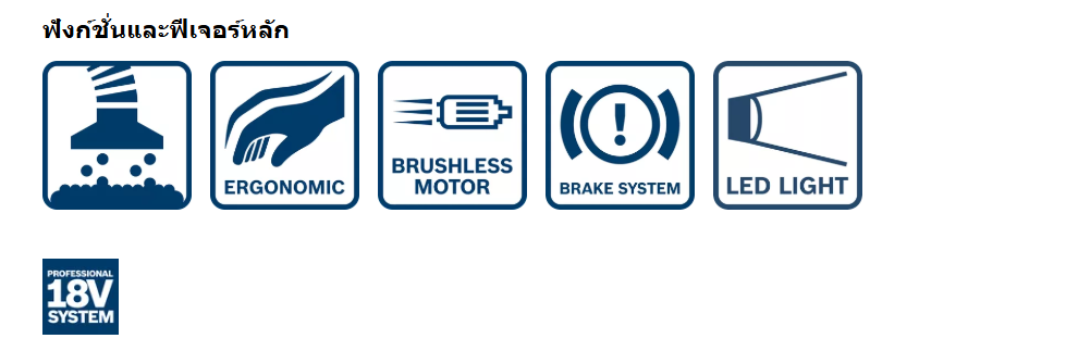 เลื่อยวงเดือนไร้สาย BOSCH GKS 18V 44 Professional  ตัวเปล่า 