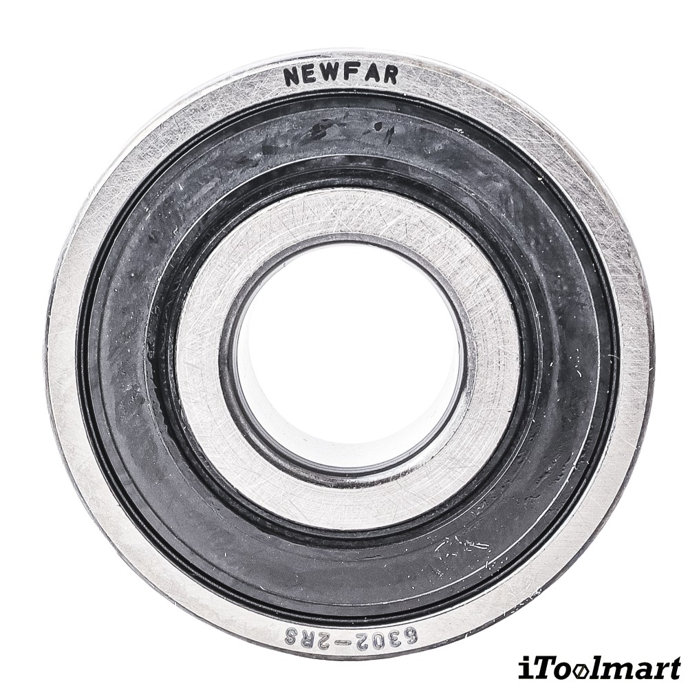 ลูกปืน Newfar 6302 2RS ฝายางปิด 2 ข้าง ความแม่นยำ P0  Abec 1 
