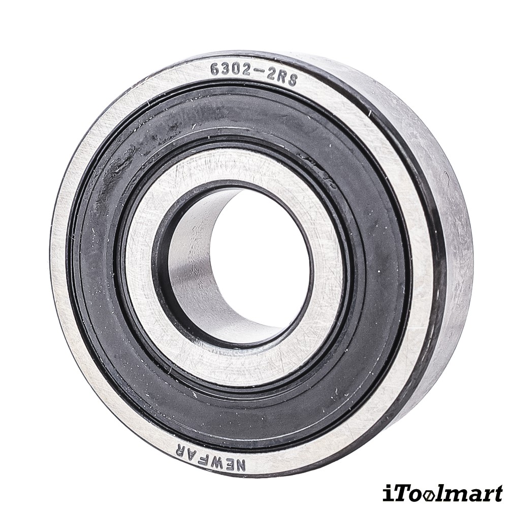 ลูกปืน Newfar 6302 2RS ฝายางปิด 2 ข้าง ความแม่นยำ P0  Abec 1 
