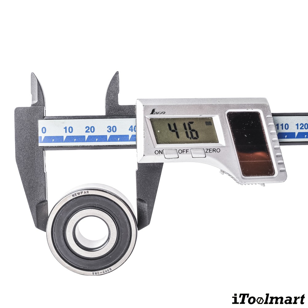 ลูกปืน Newfar 6302 2RS ฝายางปิด 2 ข้าง ความแม่นยำ P0  Abec 1 
