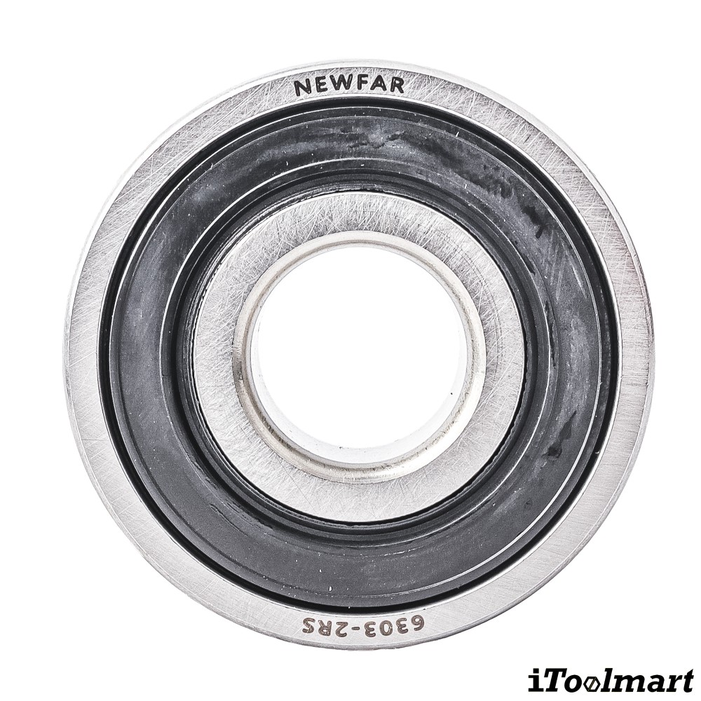 ลูกปืน Newfar 6303 2RS ฝายางปิด 2 ข้าง ความแม่นยำ P0  Abec 1 