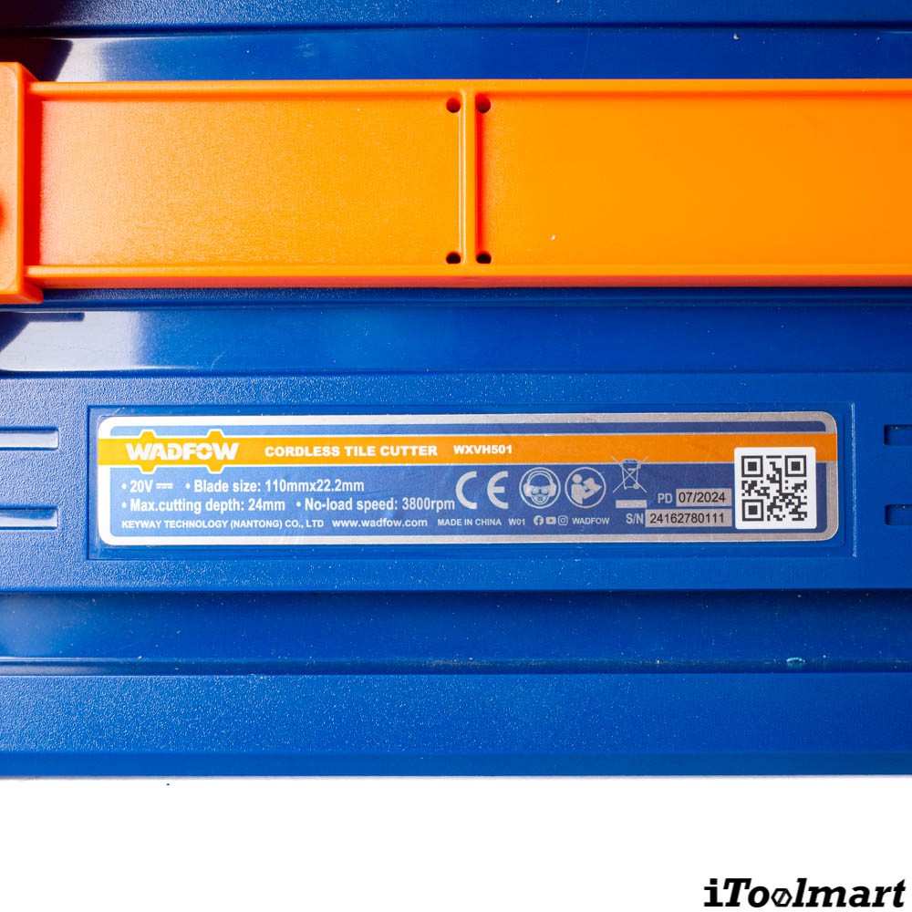 เครื่องตัดกระเบื้องไร้สาย WADFOW WXVH501 20V 
