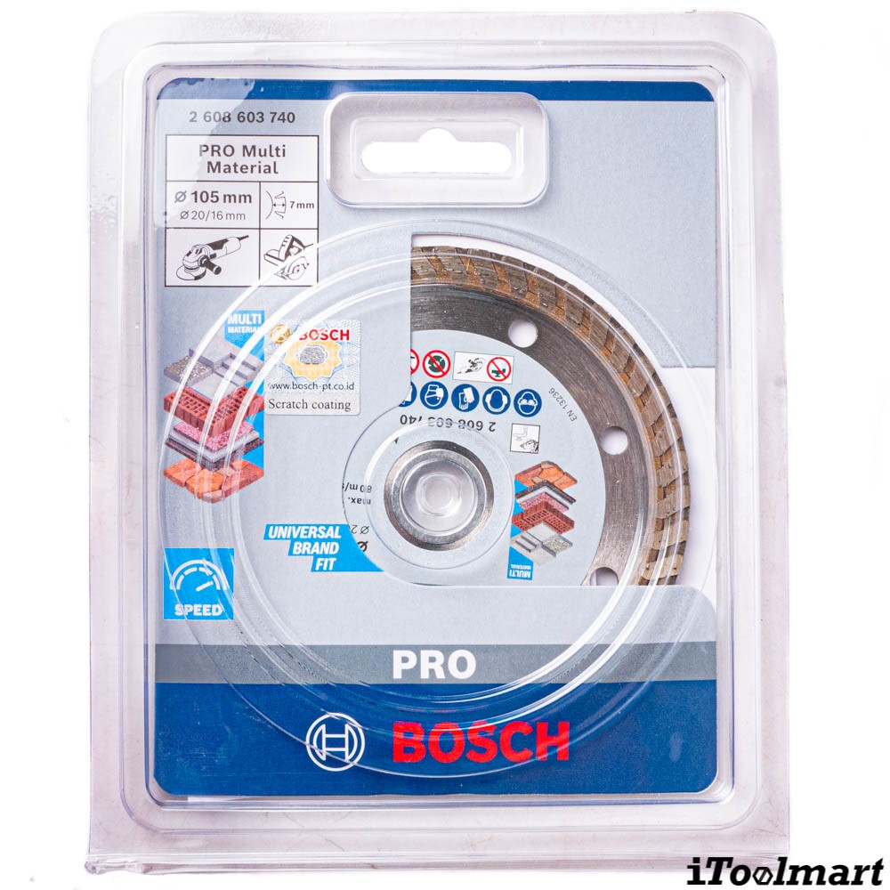 ใบตัดเพชรเทอร์โบ BOSCH Universal ขนาด 4 นิ้ว  105MM  