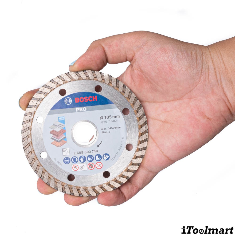 ใบตัดเพชรเทอร์โบ BOSCH Universal ขนาด 4 นิ้ว  105MM  