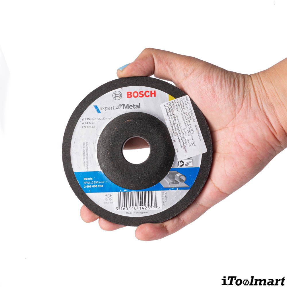 ใบเจียร์เหล็ก BOSCH ขนาด 5 นิ้ว หนา 7 มิล A 24 S BF