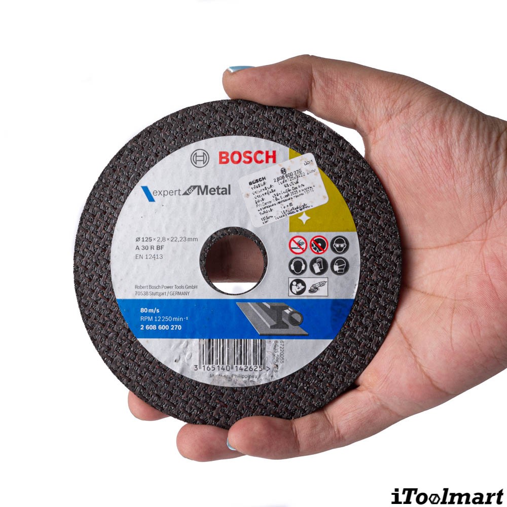 ใบตัดเหล็ก BOSCH ขนาด 5 นิ้ว หนา 3 มิล A 30 R BF
