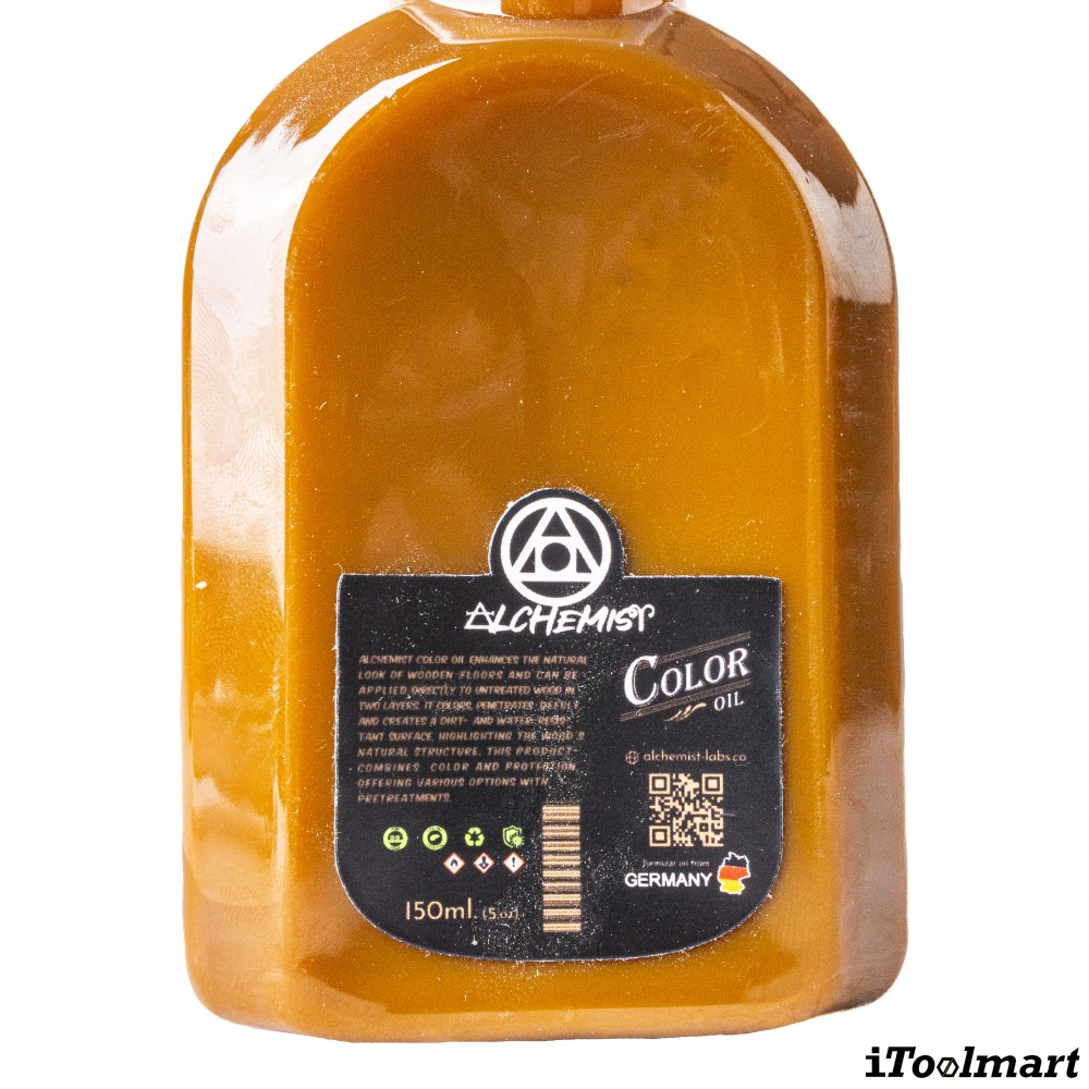 น้ำยารักษาเนื้อไม้ ALCHEMIST Rush Gold สี เหลืองทอง ขนาด 150 ML 