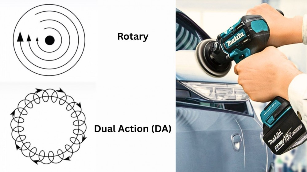 เครื่องขัดสีรถยนต์ แบบ Dual Action กับ Rotary ต่างกันอย่างไร เลือกแบบไหนดี