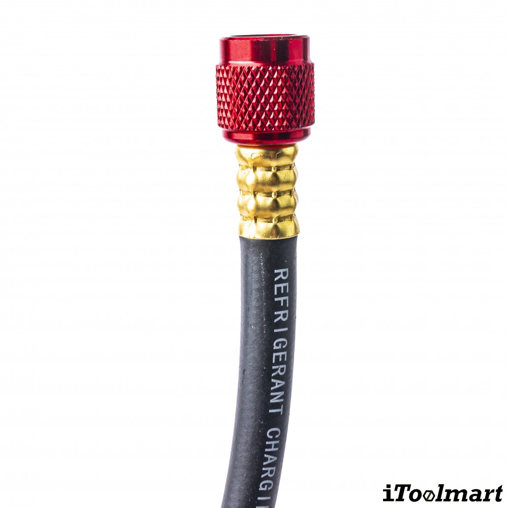 สายชาร์จน้ำยาแอร์ แบบมีบอลวาล์ว TASCO BLACK TB120SM HBV ความยาว 150 ซม  สำหรับน้ำยา R12  R22  R134a