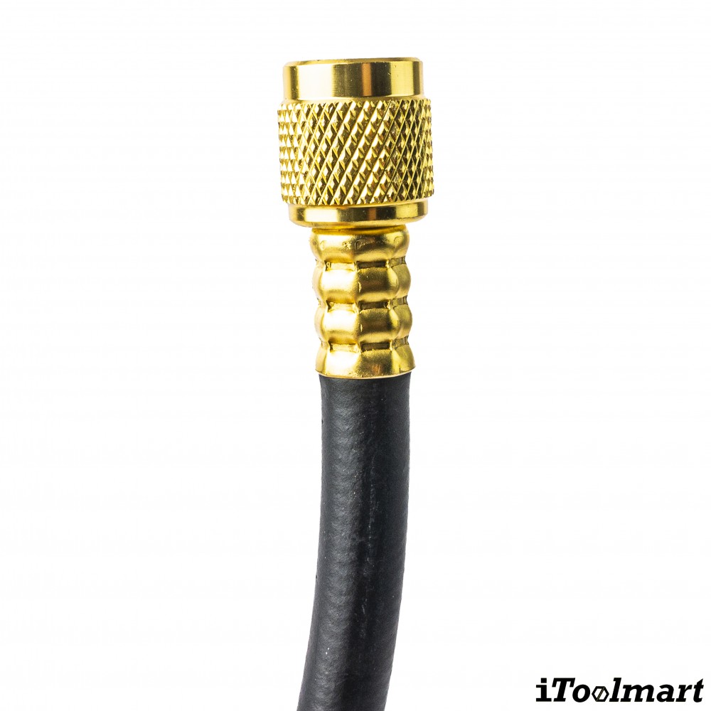 สายชาร์จน้ำยาแอร์ แบบมีบอลวาล์ว TASCO BLACK TB120SM HBV ความยาว 150 ซม  สำหรับน้ำยา R12  R22  R134a