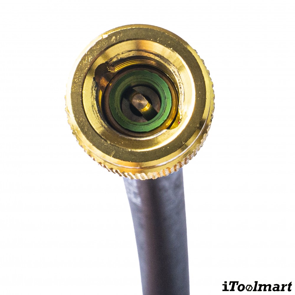 สายชาร์จน้ำยาแอร์ แบบมีบอลวาล์ว TASCO BLACK TB120SM HBV ความยาว 150 ซม  สำหรับน้ำยา R12  R22  R134a