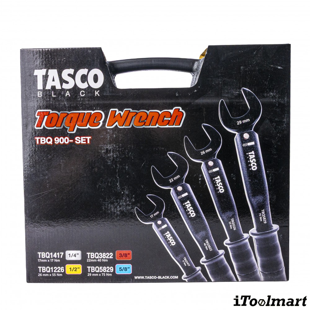 ชุดประแจทอร์ค TASCO BLACK TBQ900 Set ขนาด 1 2  3 8  1 4  5 8 นิ้ว  4 ชิ้น 