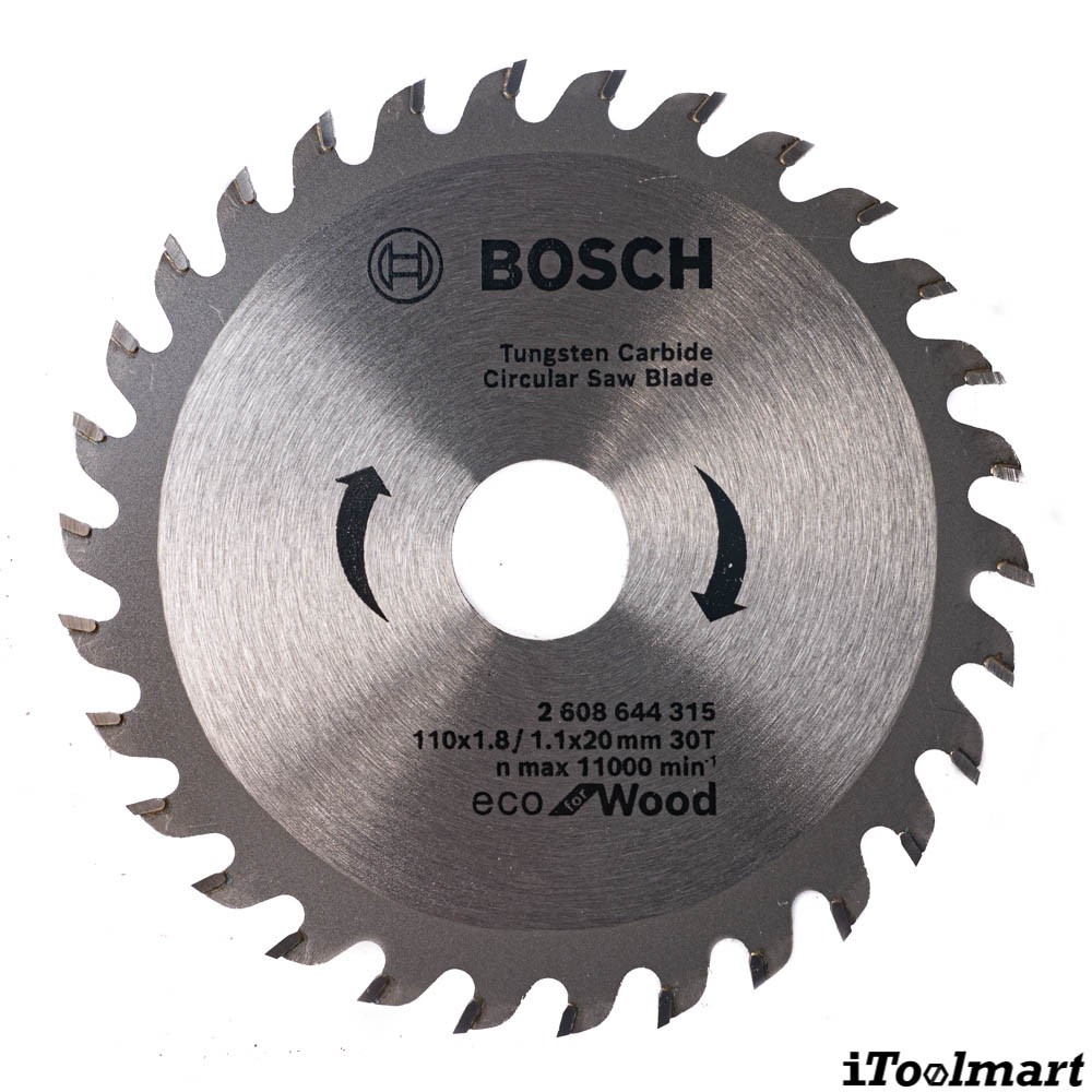 ใบเลื่อยวงเดือน ตัดไม้  BOSCH ขนาด 4 นิ้ว 30 ฟัน รุ่น Eco