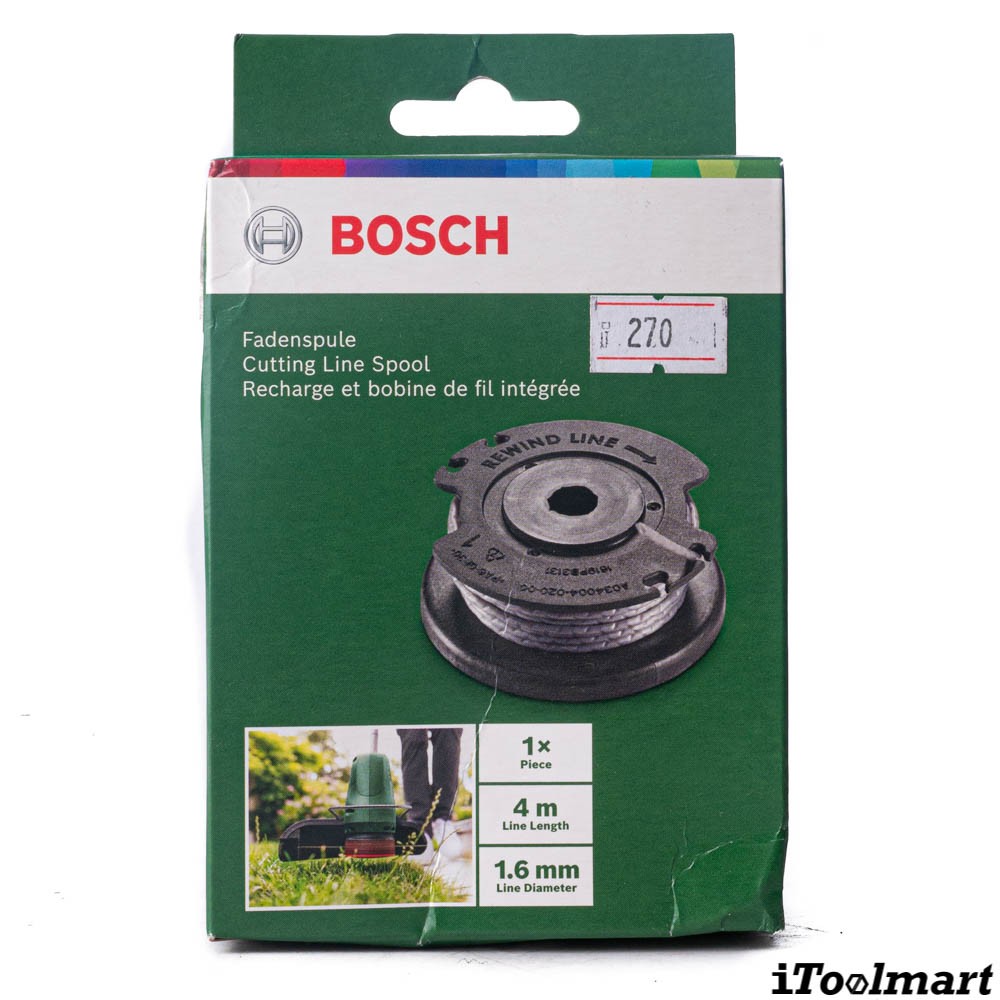 ตลับเส้นเอ็นตัดหญ้า Bosch 4m  1 6mm 